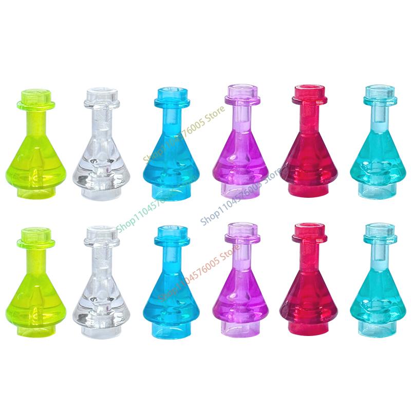 MOC City Scene Accessories Building Blocks Medieval Bonfire Flame Wine Bottle Reagent Bottle Box Compatible Mini Bricks Toys T11