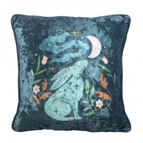 Something Different Midnight Hare Square Cushion