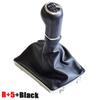 MT 5/6 Speed Gear Lever Shift Knob Leather Boot Case Collar For OPEL ASTRA III H 1.6 VAUXHALL 2004 2005 2006 2007 2008 2009 2010