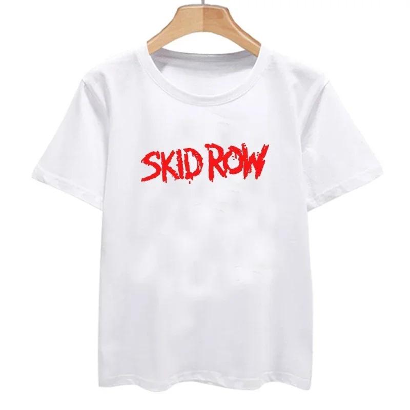 

Men s Women s Skid Row Graphic T-shirt Street Rock Tee Dress Fashion Loose Top Men s Gift Men Clothing T Shirt 3XL