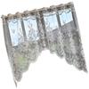 Romance Lace Window Treatments Florals Designs Sheer Fabric Privacy Screen Decorative Accent for Interior Space