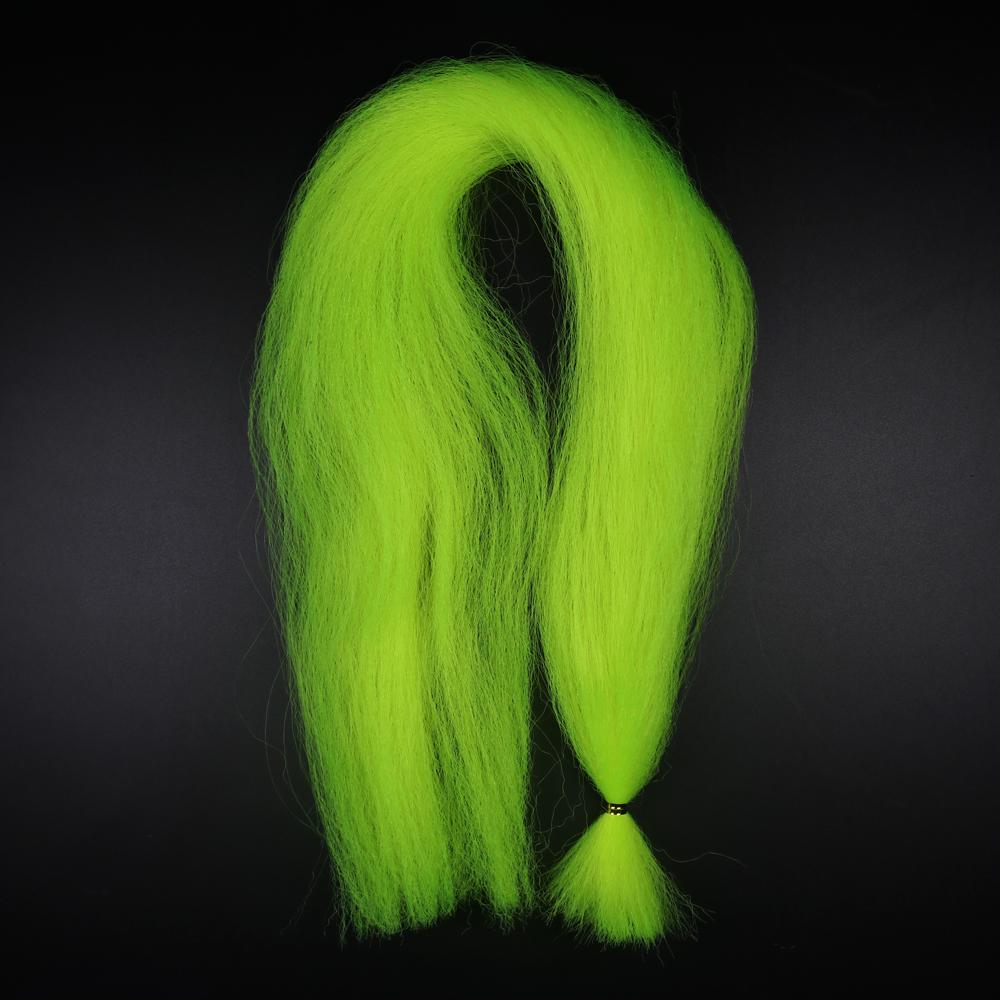 Bimoo Kinky Soft Synthetic Fly Tying Streamer Fiber Bait Fish Lead Head Jig Tying Material Pink Chartreuse Red Orange Yellow