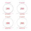 DIY Crafting Hoops Plastic Material White Hoop for Home Weeding Jewelry DIY Crafts 50mm-350mm