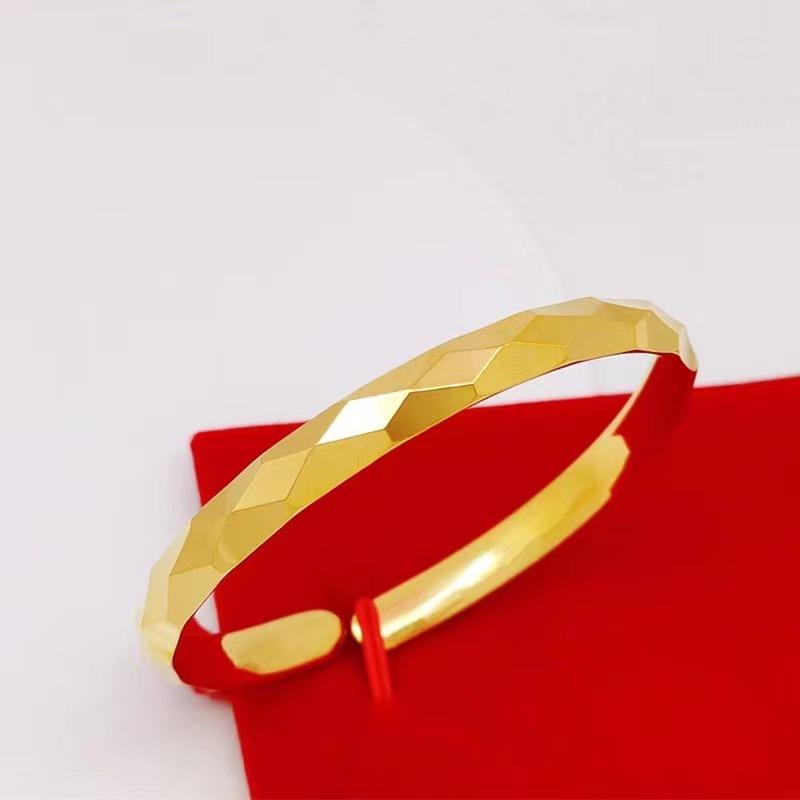 Женский открытый браслет из позолоченной латуни 6 мм «Метеоритный дождь»