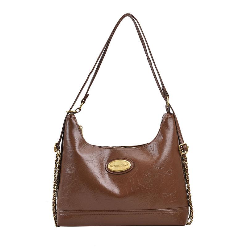 Women's Bag Simple Light Luxury Shoulder Bag Women's New 2025 Spring and Summer Texture Underarm Bag Large Capacity Messenger Bag