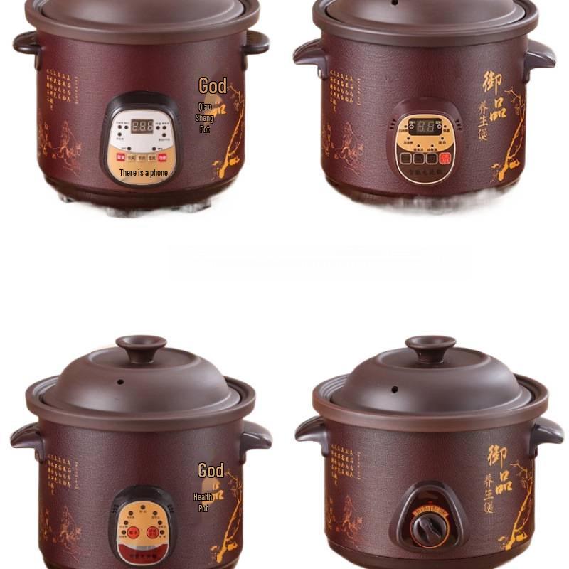 Vollautomatischer elektrischer Schongarer: Keramik-Suppentopf für Brei und multifunktionales Gesundheitskochen.