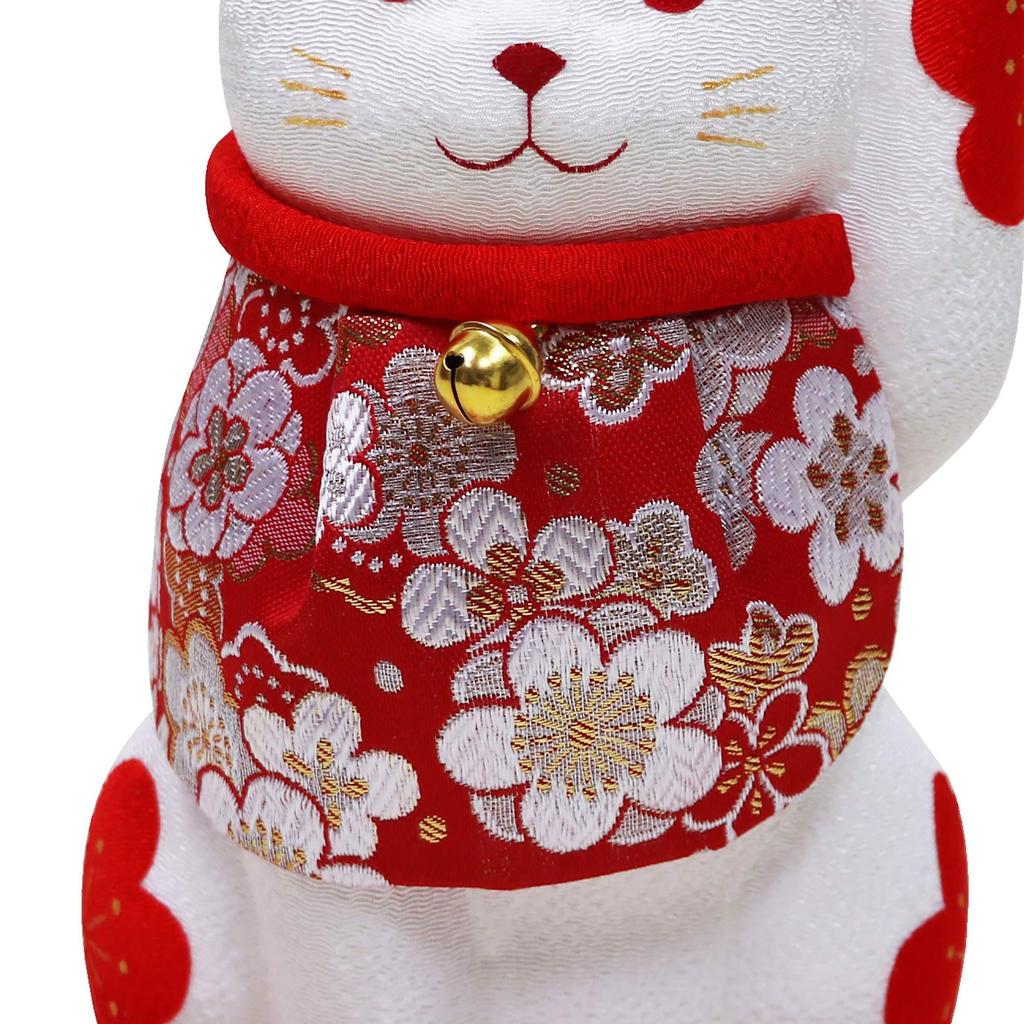 Osaka Choseido Celebrates Good Luck Brings Includes Original Wooden Tag Maneki-neko Figurine, Chirimen, Keiju, Charm, Fortune,