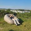 Aufblasbares Outdoor-Sofa - Einzel-Liegestuhl für Camping und Entspannung