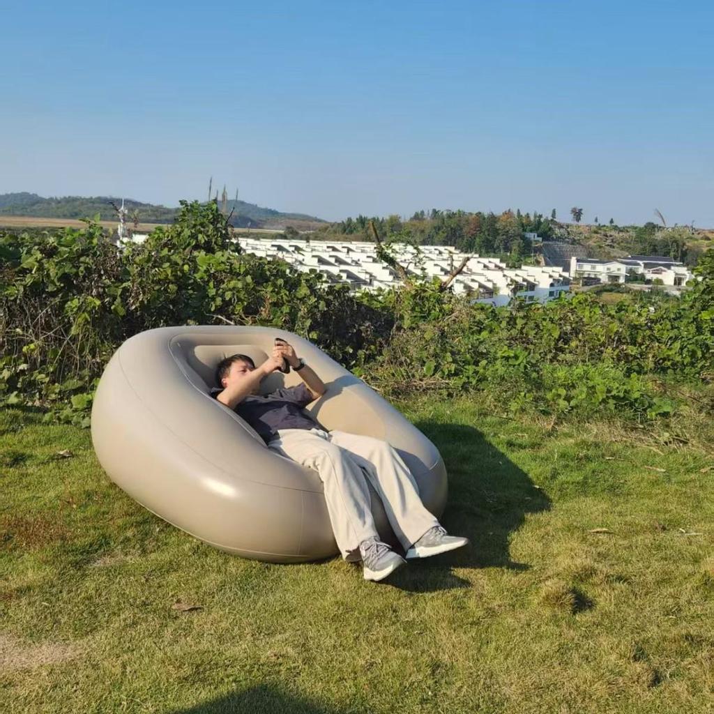 Aufblasbares Outdoor-Sofa - Einzel-Liegestuhl für Camping und Entspannung