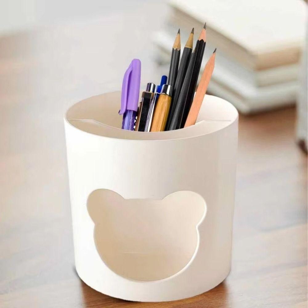 Multifunctional Desk Pen Holder Cute Desktop Storage Organizer Pencil Cup Pot  Home