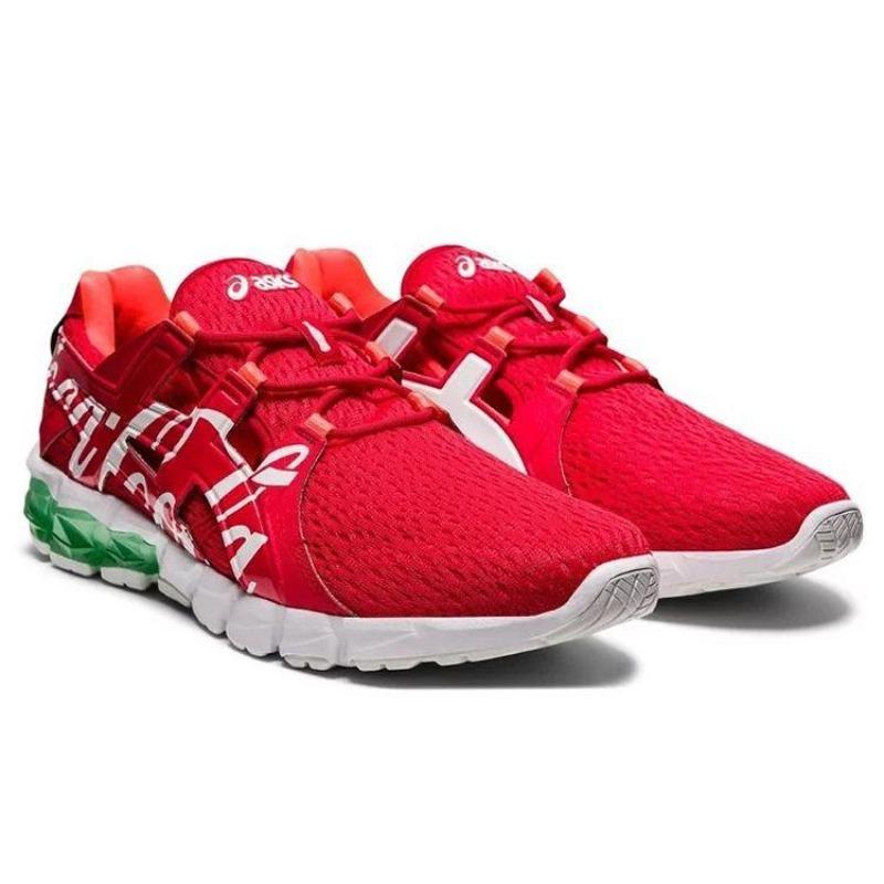 Coca-Cola x Asics Gel-Quantum 90 Unisex Low Top Fabric Synthetic TPU Running Shoes Red 1023A062-600