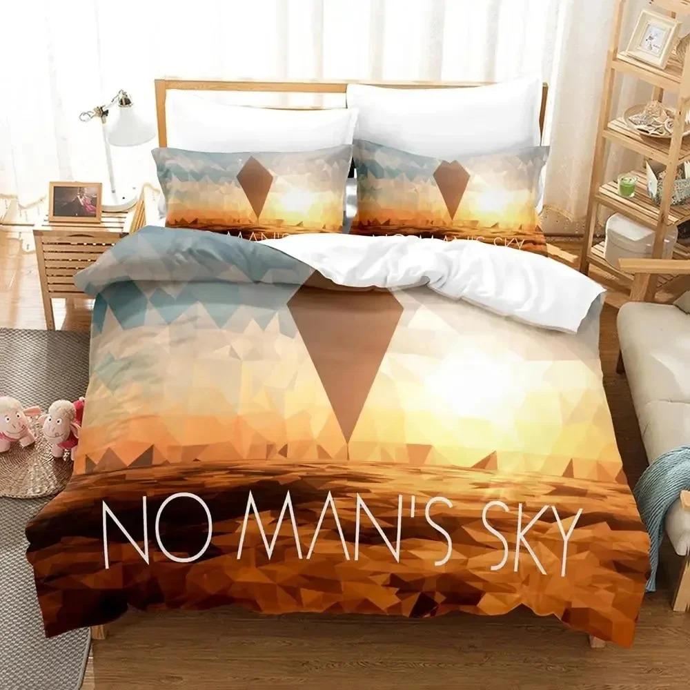 3D Tisk Hra No Mans Sky Povlečení Přikrývka Ložní Sada Povlak na Peřinu Povlak na Polštář Přikrývka King Queen Size Chlapec Dospělý Ložní Sada