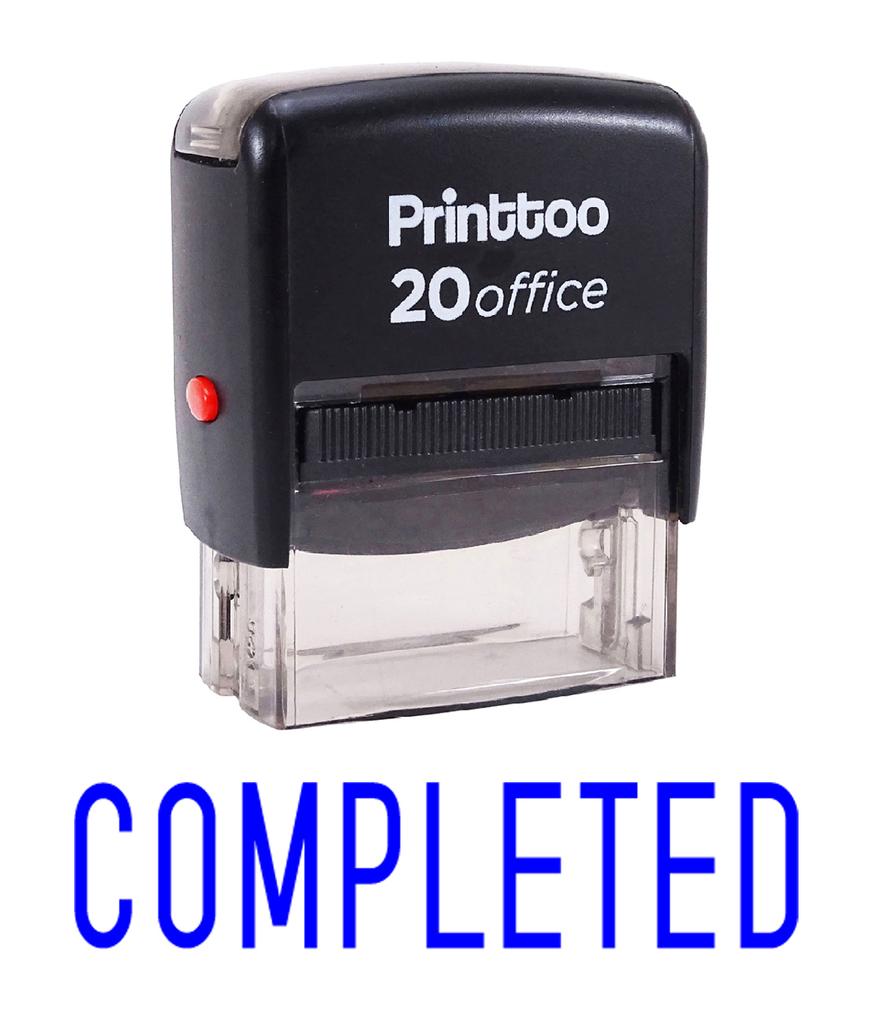 Printtoo Custom Stamp COMPLETED Self Inking Rubber Stamp Office