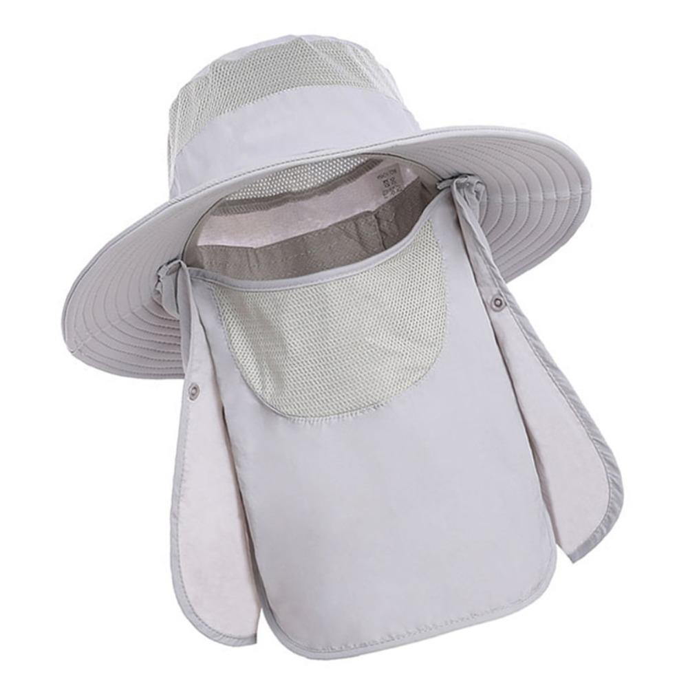Removable Neck Flap Fishing Hat Nylon Sun Hat Durable Fishing Sun Hat Outdoor Hiking