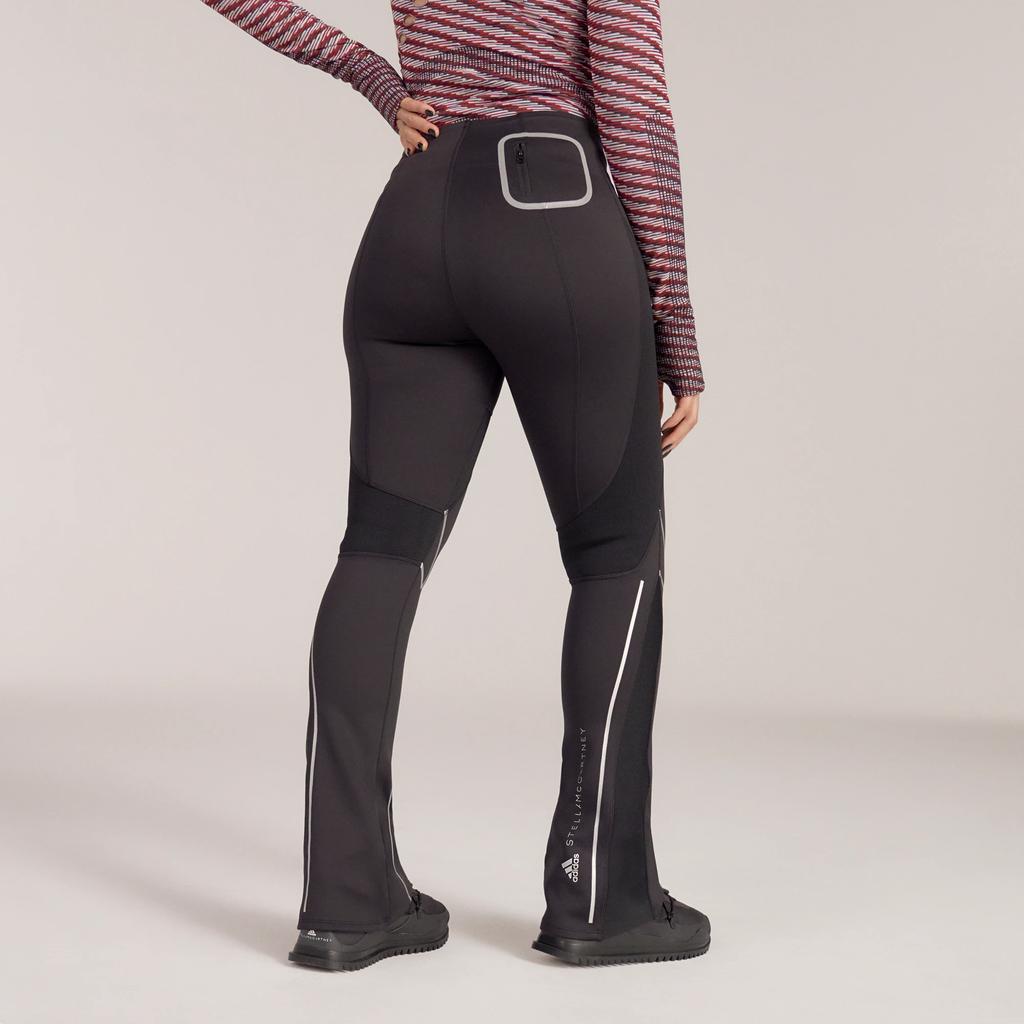 Adidas Stella McCartney Knitmix Logo Print Solid Color Leggings Women Leggings Black HM8170