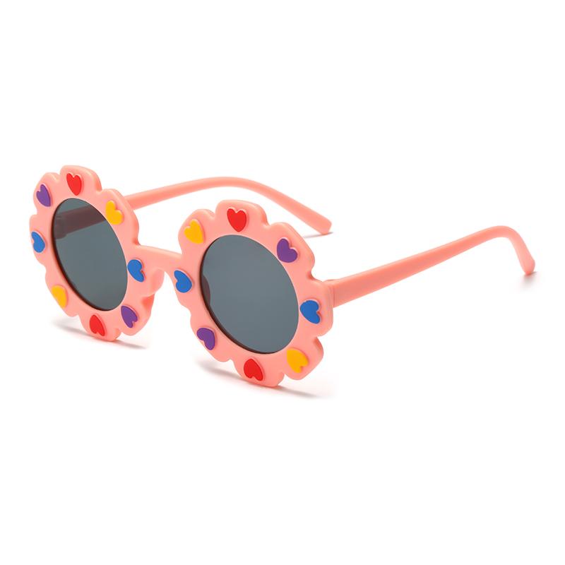 Kids Round Flower Sun Glasses Cute Daisy Sunglasses Outdoor Sun Protection Shades Fashion Funny Party Eyewear for Children