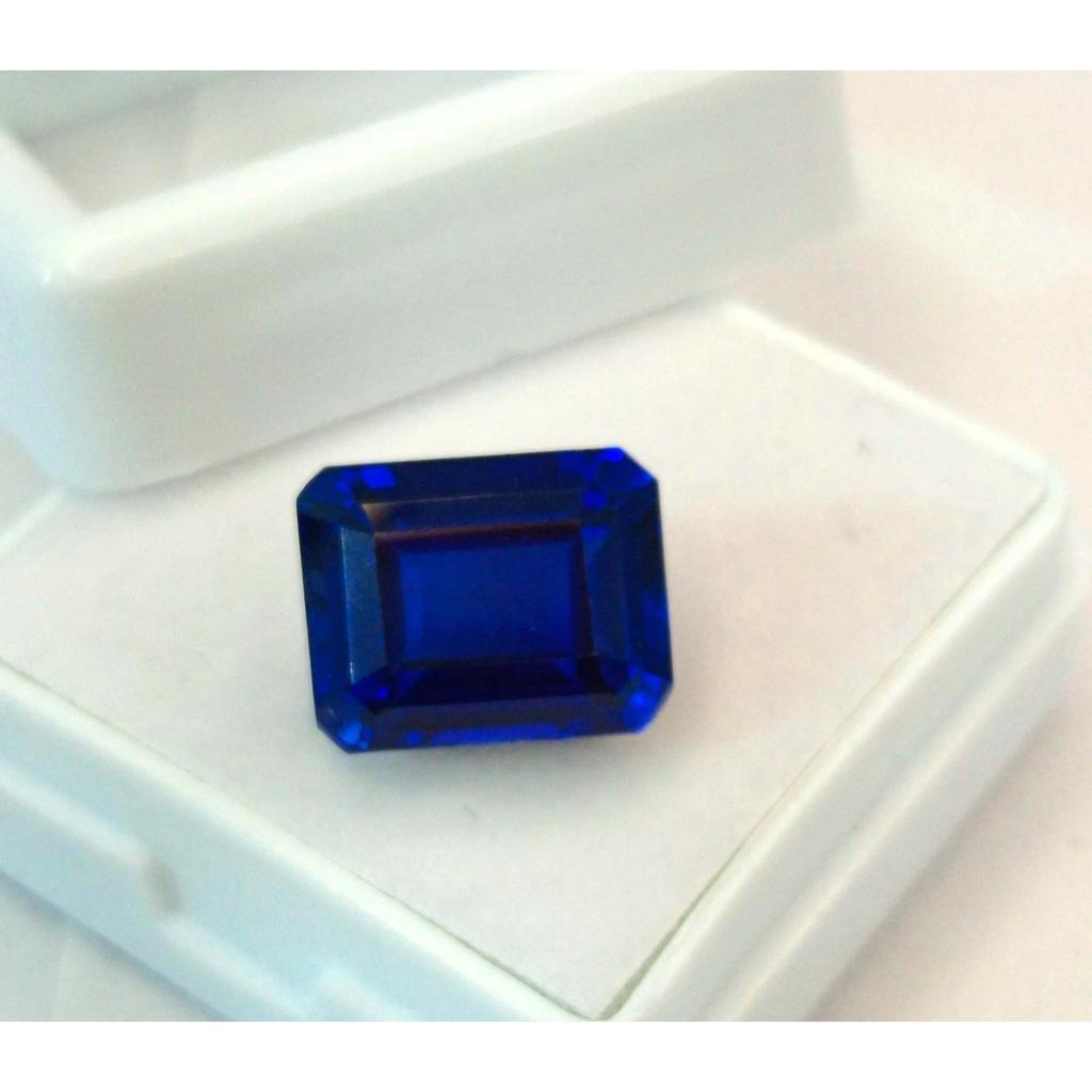 Blue Tanzanite Natural 7-9 Ct Emerald Cut Beautiful Certified Loose Gemstone