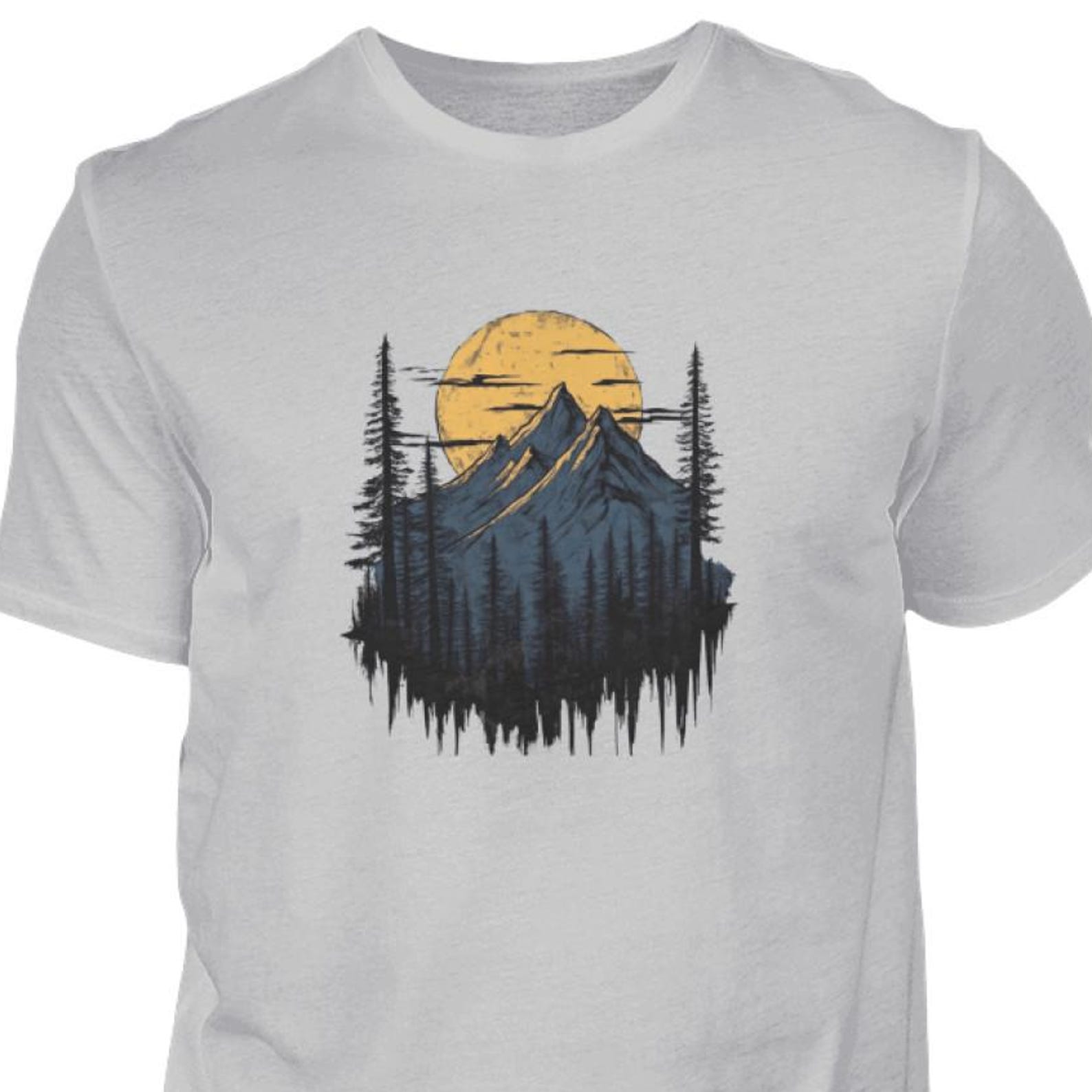 Vintage Shirt Mountains, Hiking Shirt, Camping Nature, Outdoor Adventure Gift, Nature Lover, Mountaineer, Camping Fan, Gift for Him S