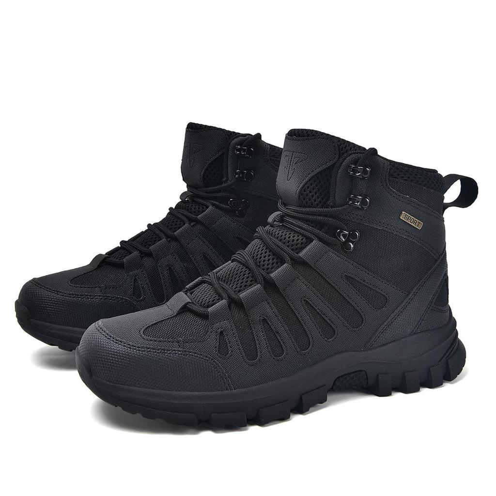 Men's Tactical Desert Combat and Mountaineering Boots for Outdoor Camping and Wilderness Sports