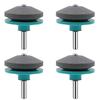 4Pcs Lawnmower Sharpener for Power Hand Drill Wear Resistant Lawnmower Sharpener Tool Corundum Lawmower Accessories