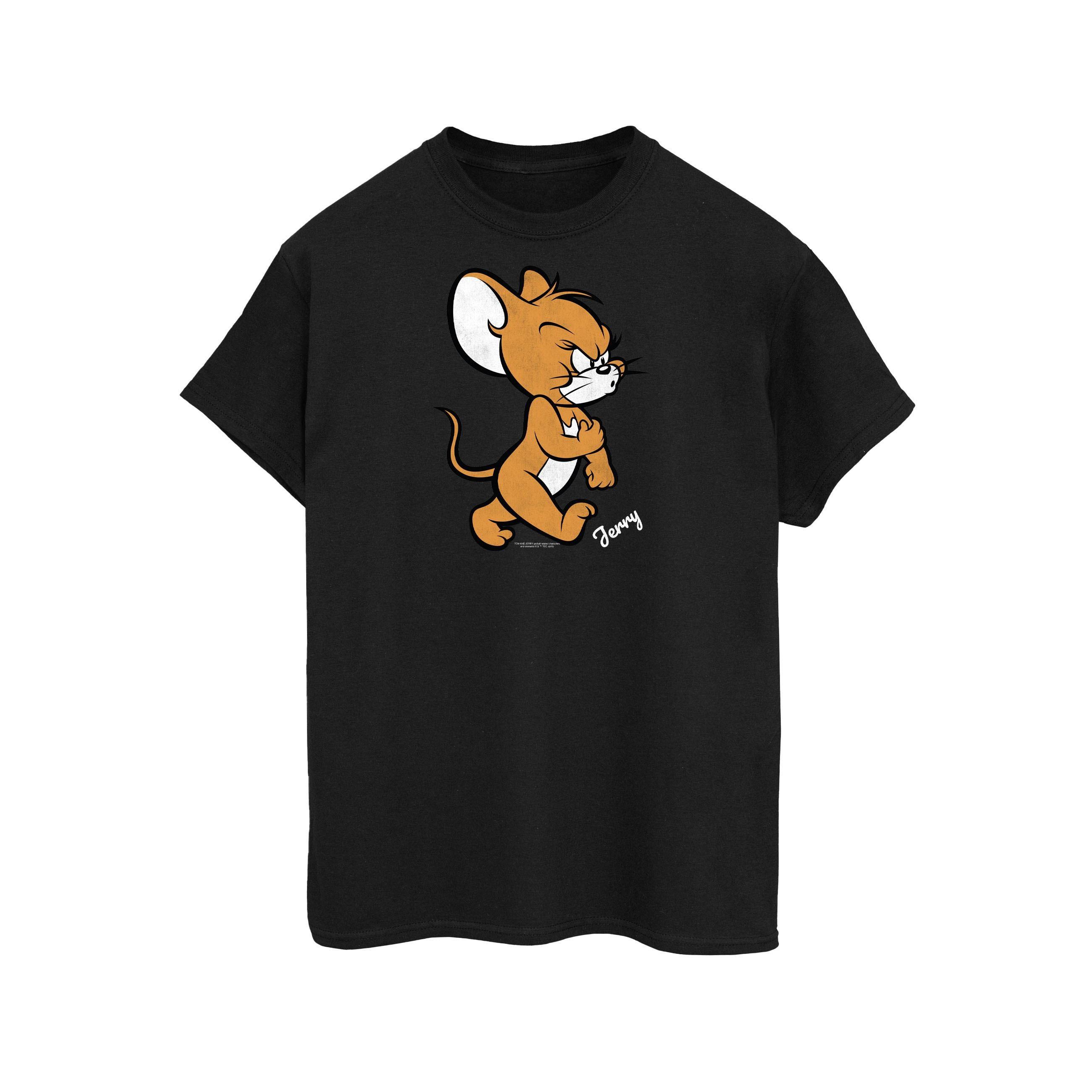 Tom And Jerry Tom en Jerry Heren muis katoenen T-shirt XL zwart