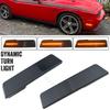 2PCS Turn Signal Side Marker Light For Dodge Challenger 2008-2014 For Dodge Charger 2011-2014 Sequential Flashing Dynamic LED