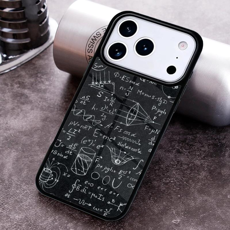 Physics Math Formula Equation Phone Case for iPhone 17 16 15 Pro Max Air 14 13 12 11 Plus Shockproof Capa Cover