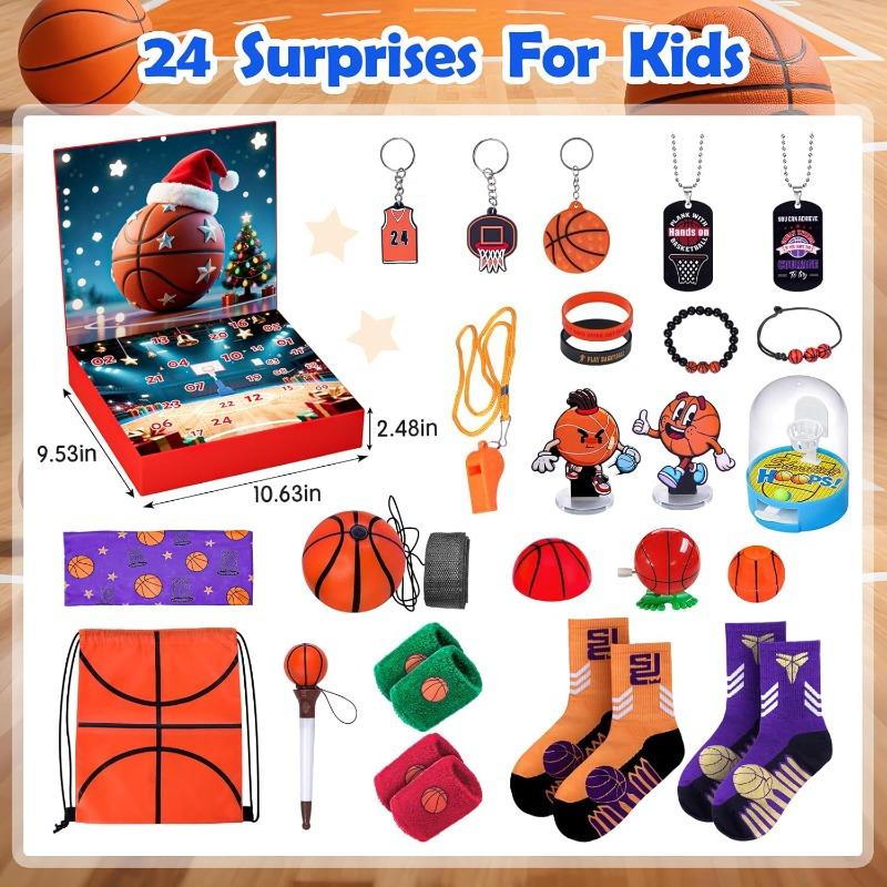 Advent Calendar 2025 Sport for Teen Boys Girls Teenagers Basketball Christmas Countdown Gifts Accessories and Decorations Stocking Stuffers