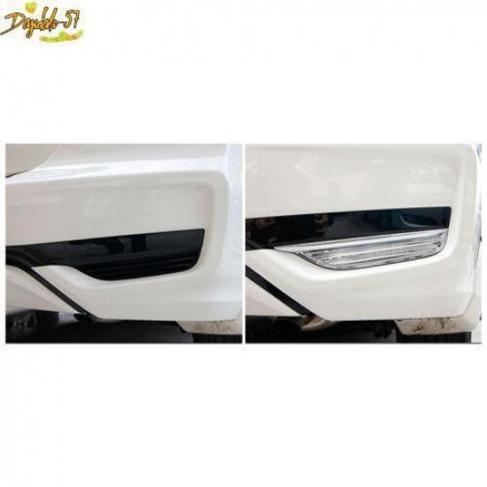 Fit For 2018- Honda For Jazz ABS Chrome Rear Fog Light Lamp Strip Trim