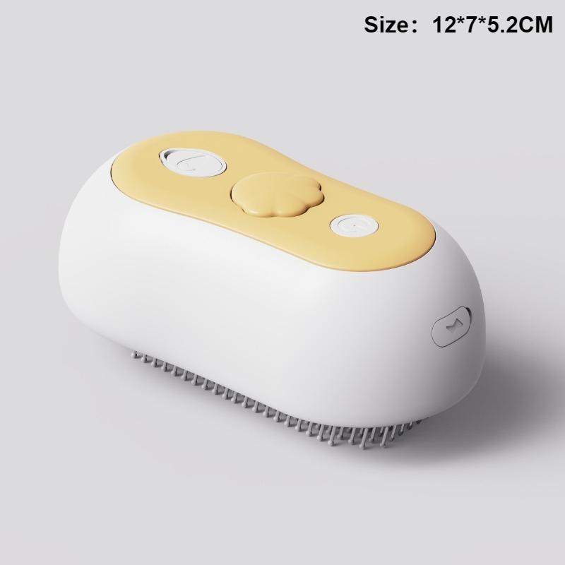

Spray Dog Hair Comb Puppy Dogs Cats Brush Dogs Cat Accessories Anti-flying Steam Combs Pets Grooming Equipment Care Supplies жовтий