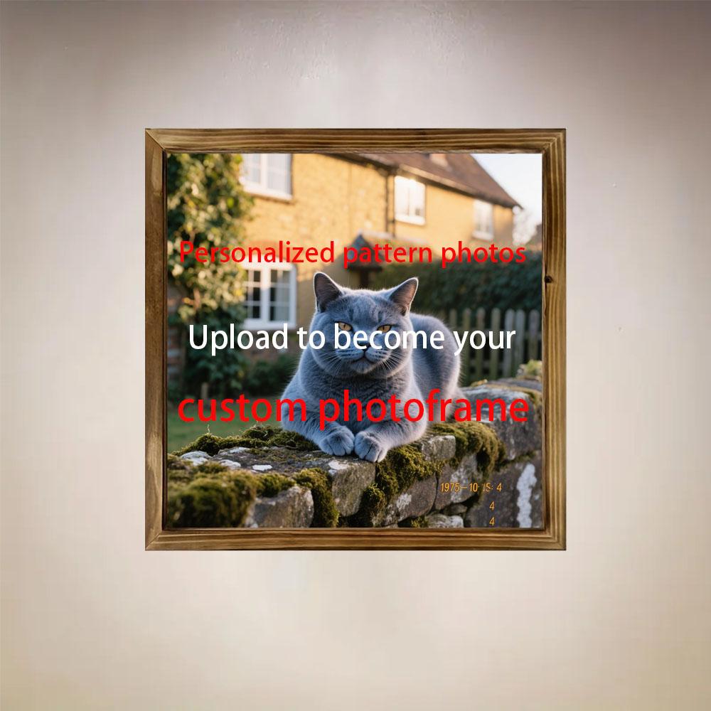 

Персонализированная рамка для фото и картинки на заказ, маленькое украшение рамки 8x8 дюймов, идеально подходит для рождественского и хэллоуинского фестиваля.