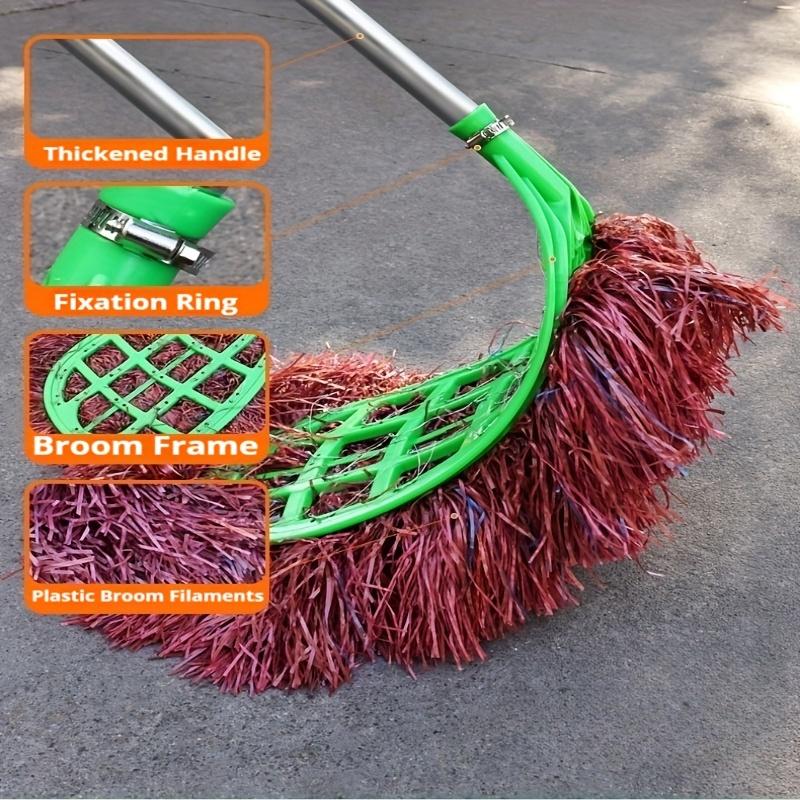 This Is a Very Large Broom, with a Bent Handle to Save Bending And Cleaning. It Is Suitable for Outdoor And Patio Cleaning. Plastic Broom.