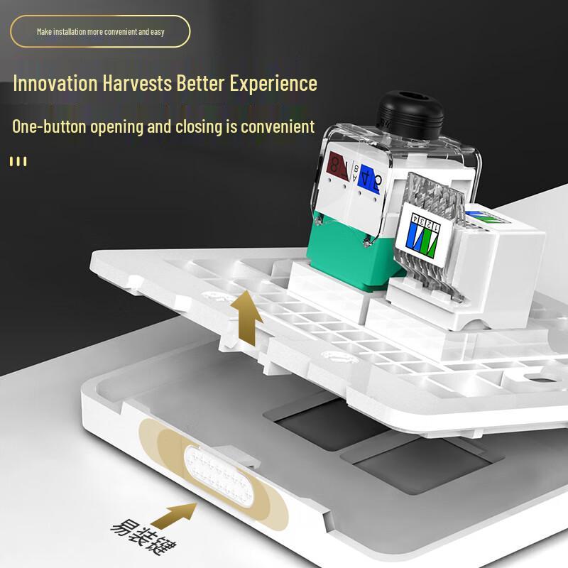 WANJEED 86-Type Network & Telephone Wall Plate