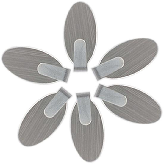 6Pcs Hook Metal Strong Adhesive Lightweight Wall Mounted Hanger Hooks for Window