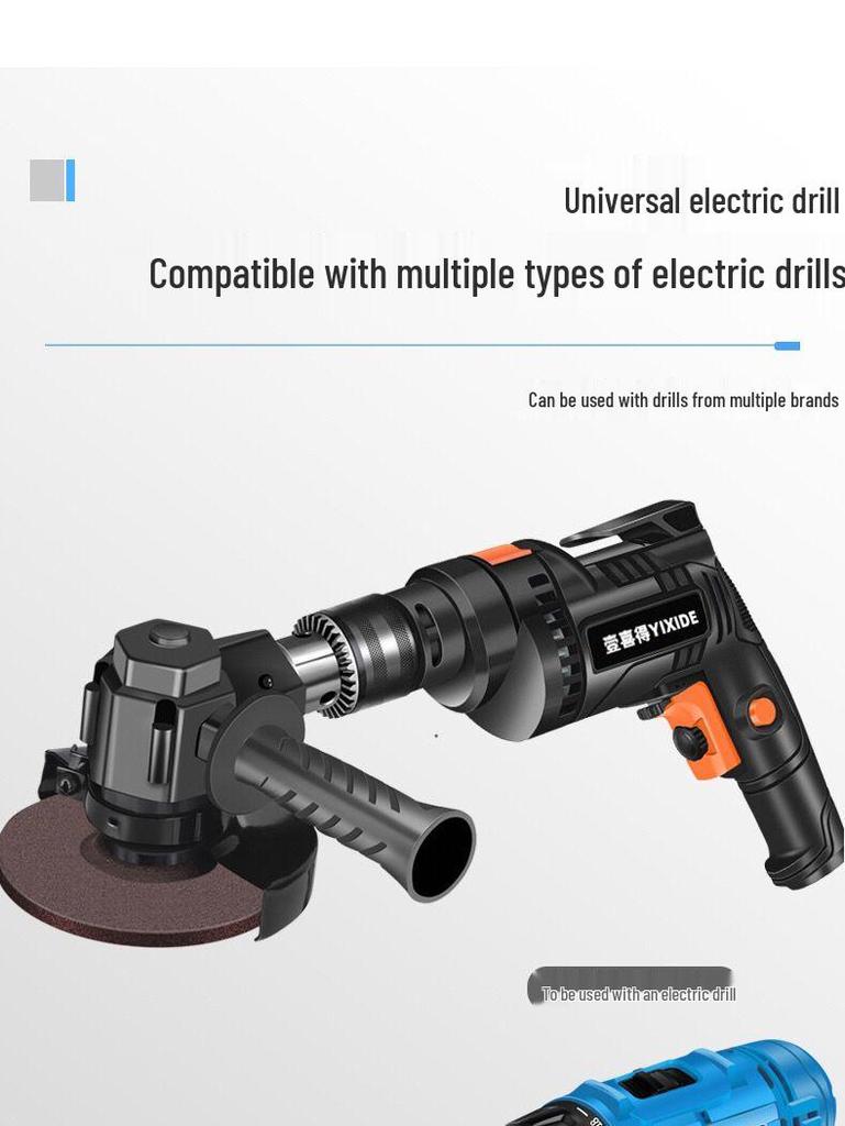 Electric Drill Conversion Kit: Hand Drill to Angle Grinder & Polisher