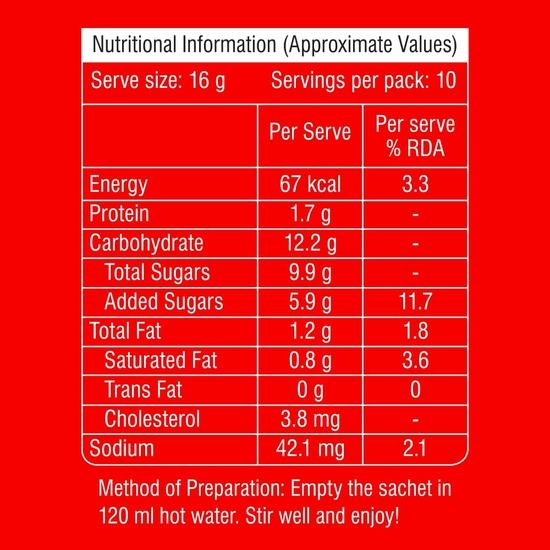 Tata Coffee All In 1 Premix, Hazelnut Flavour, Instant Coffee-Chicory Premix, Rich Aroma, 160g (10 Sachets X 16g)
