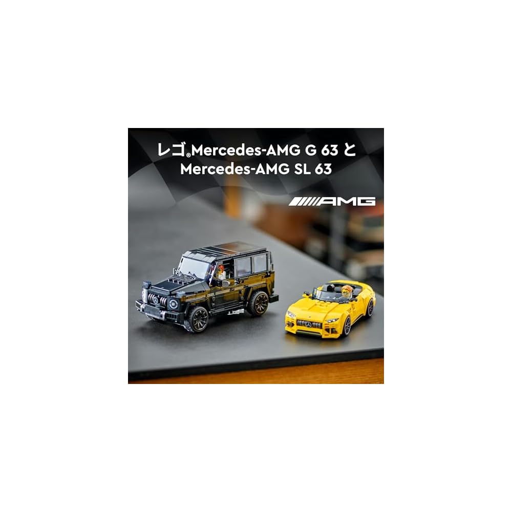 LEGO Speed Champions Mercedes-AMG G 63 and SL 63 Toy Building Blocks for Kids Age 10 and Up 76924
