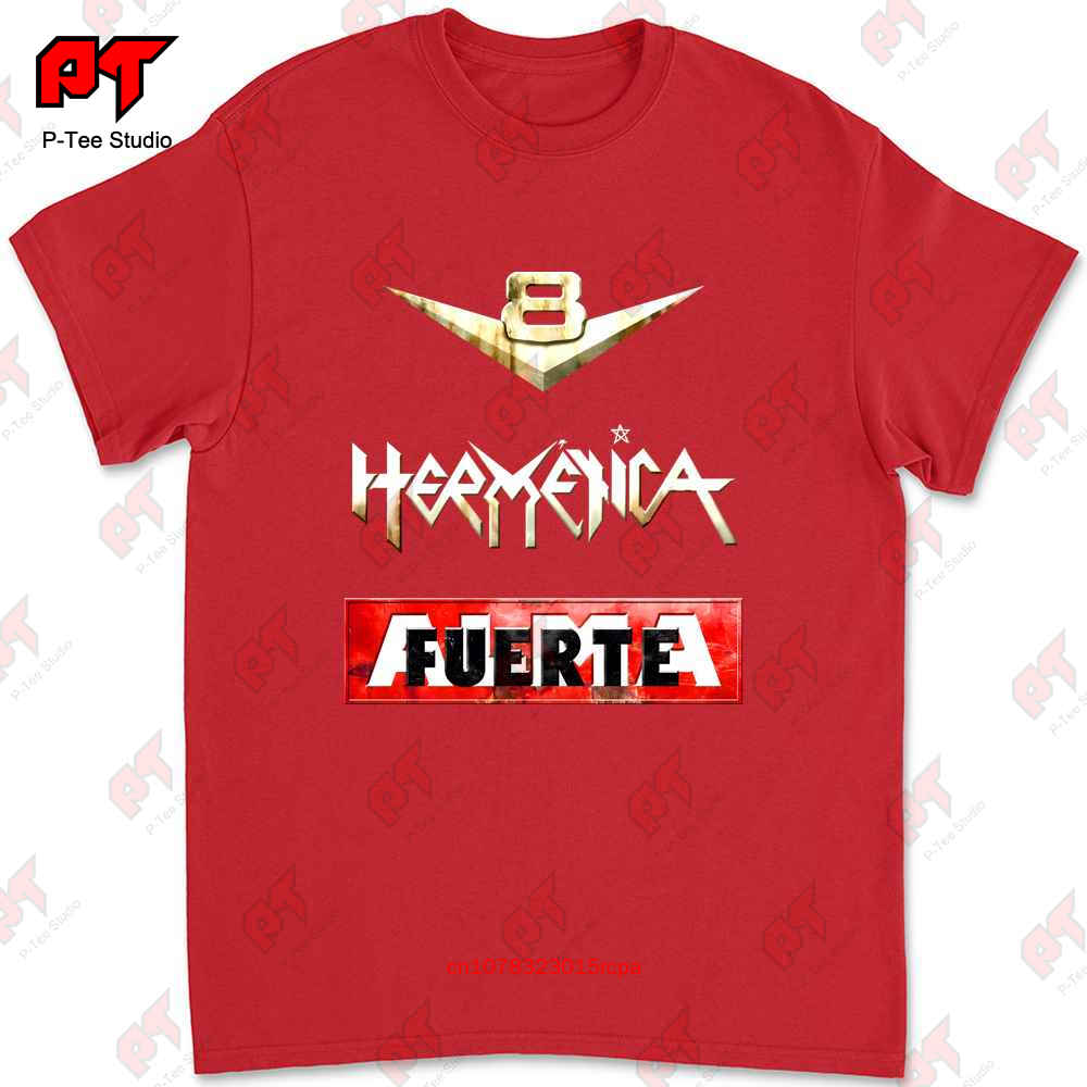 V8 Hermetica Almafuerte Band Poster Music T-shirt QJAG S