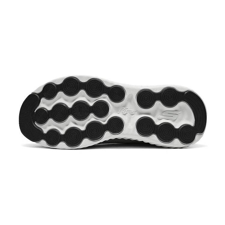 Skechers Ve Cómodo Cuero Sintético Duradero Zapatillas de Correr de Caña Baja Hombre Zapatillas Grises 220383-GRY