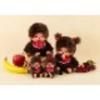 Sekiguchi Monchhichi Premium Standard SS Brown Girl Sitting Plush Toy 226788