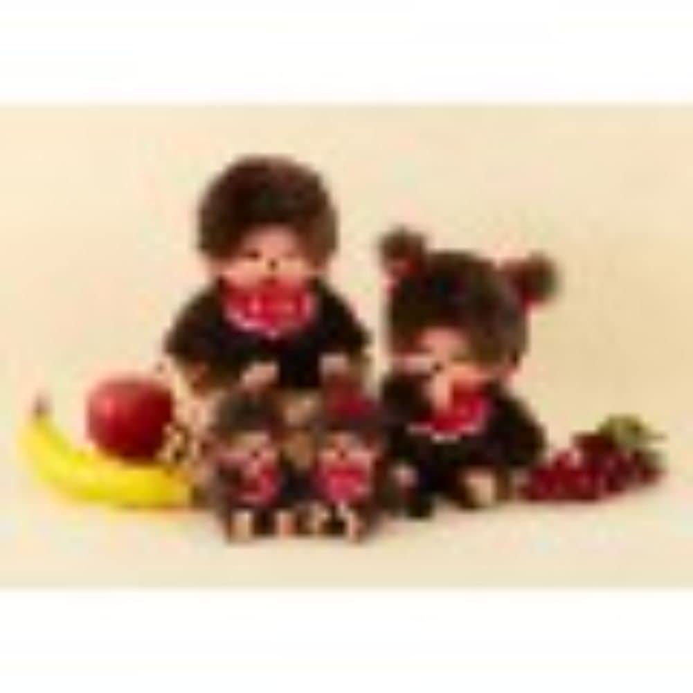 Sekiguchi Monchhichi Premium Standard SS Brown Girl Sitting Plush Toy 226788