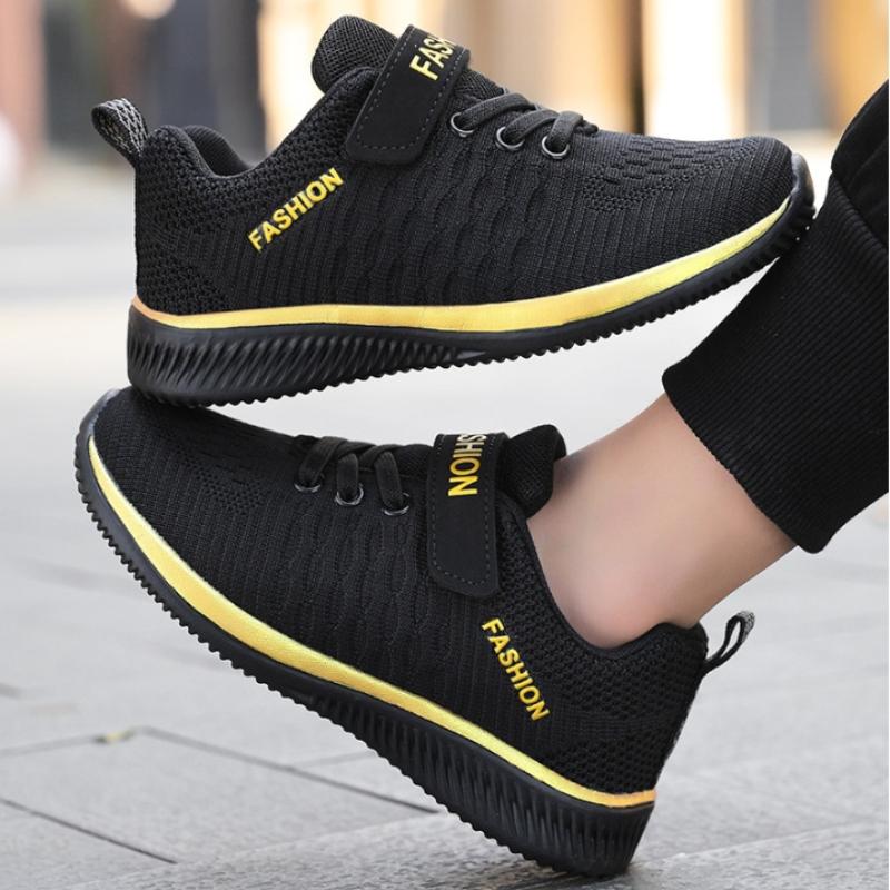 Children's Sports Shoes Flying Woven Breathable Lightweight Mesh Shoes