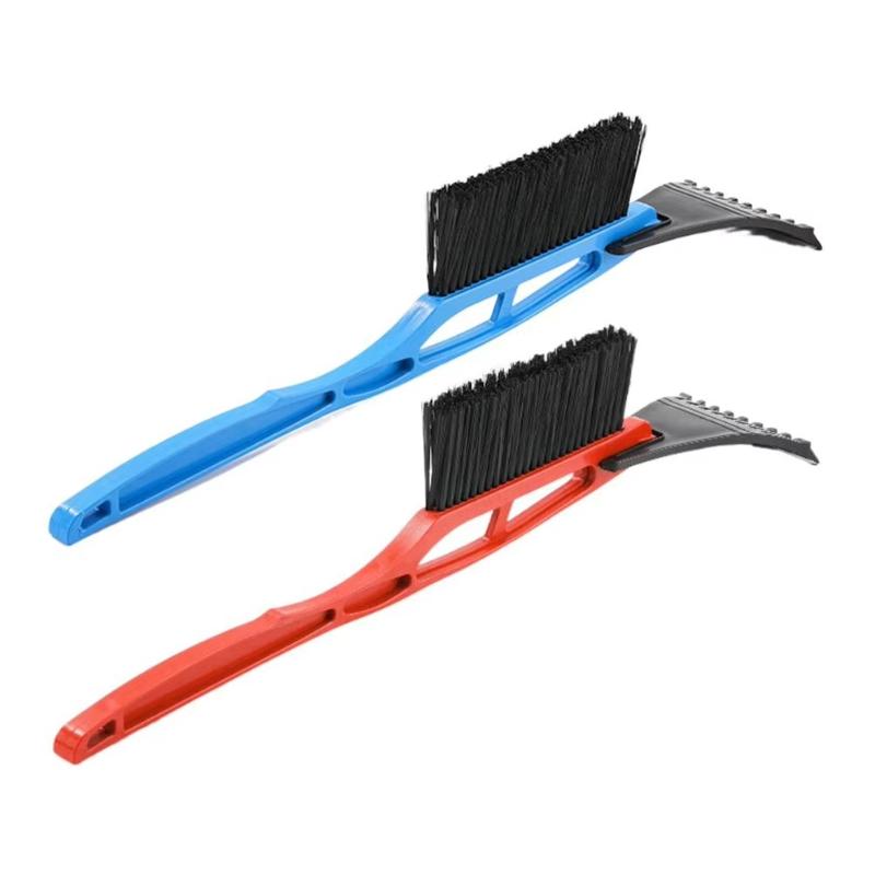 Double Head Car Snow Removal Shovel 2 In 1 Ice Scraper Snow Brush For Car Windshield Extra-Long Snow Shovel