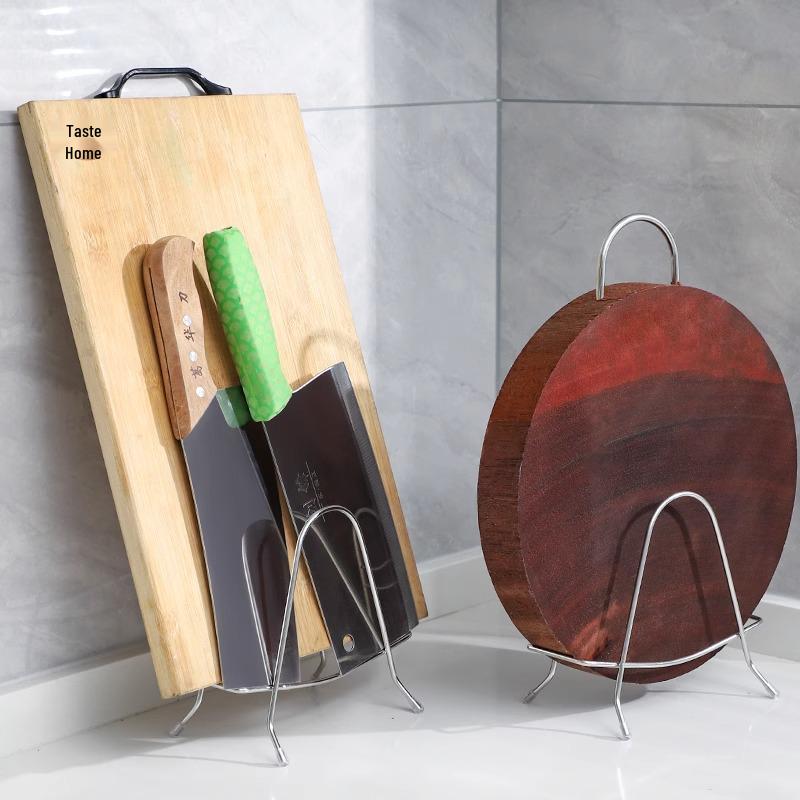 Stainless Steel Kitchen Countertop Cutting Board Storage Rack