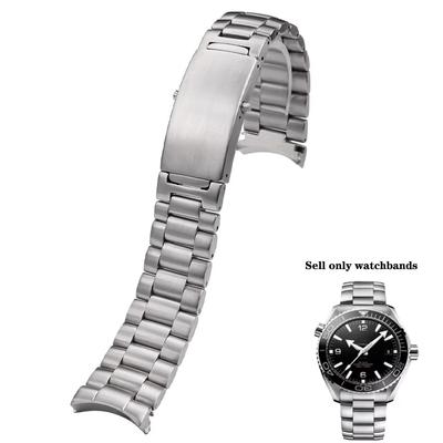 18mm 20mm 22mm Stal nierdzewna Pasek do zegarka Łańcuszek dla Omega 007 seamaster speedmaster planet ocean Sportowe paski do zegarków Bransoleta
