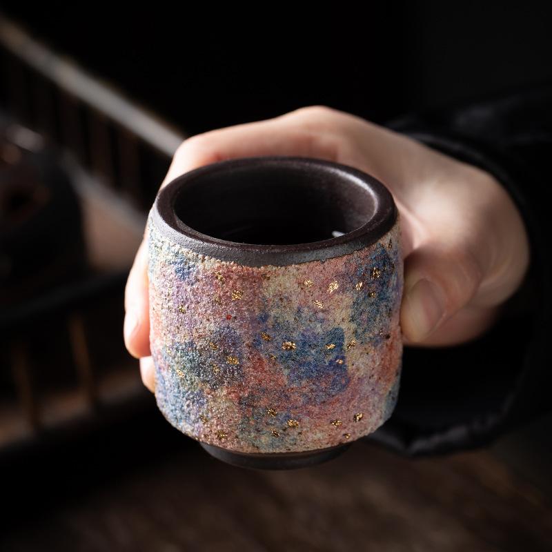 Master teacup teacup tea cup Laoyan mud personal special teacup coarse pottery creative tea ware gift