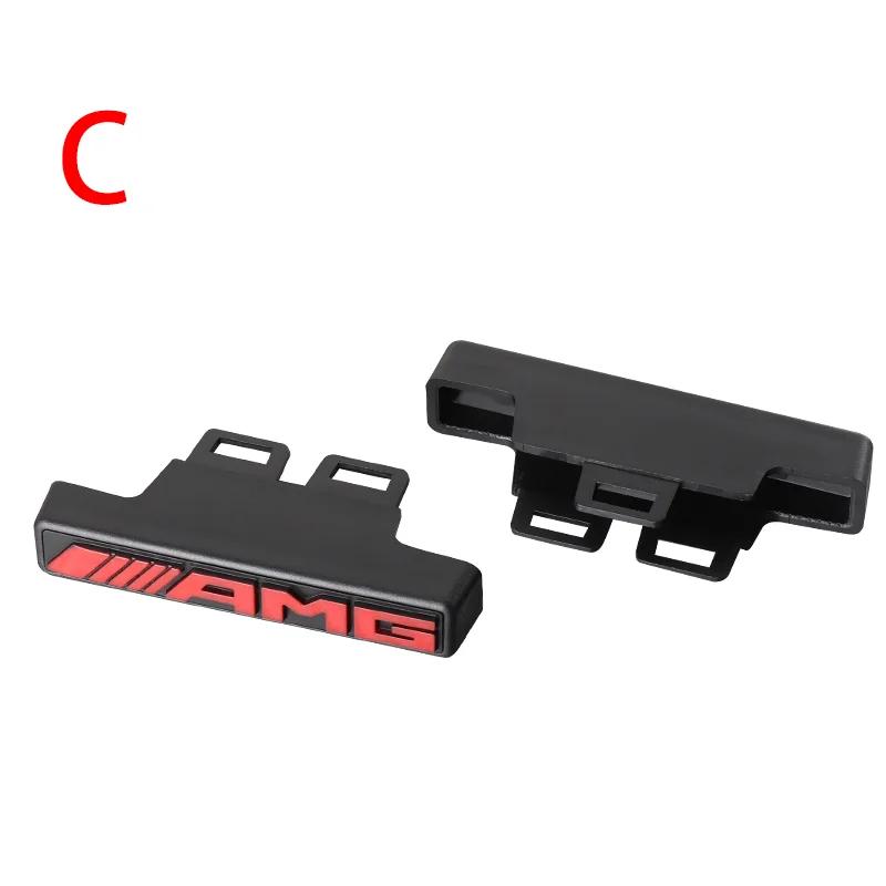 GLC GLB 1 Stück ABS AMG Grill Kühlergrill Emblem Für AMG Mercedes-Benz W463 W464 W461 G63 G65 Kühlergrill Aufkleber Emblem Abzeichen Aufkleber Auto Ac