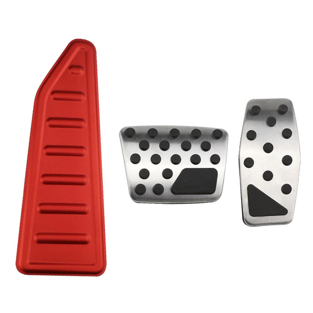 Aluminum Alloy Car Pedals Gas Brake Rest Pedal Cover Protector Parts for Jeep Renegade 2014 -  LHD Interior