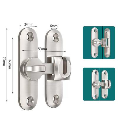 Sliding For Door Lock Zinc Alloy 90180 Degree for Bathroom Balcony Bedroom Garage For Doors with Easy Screw Mount
