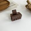 1Pcs Korean Coffee Beige Large Hair Claw Acrylic Hairpin Geometry Barrette Crab Hair Clips Headwear Womens Girl Hair Accessories